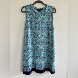 Light Weight Blue Paisley Dress